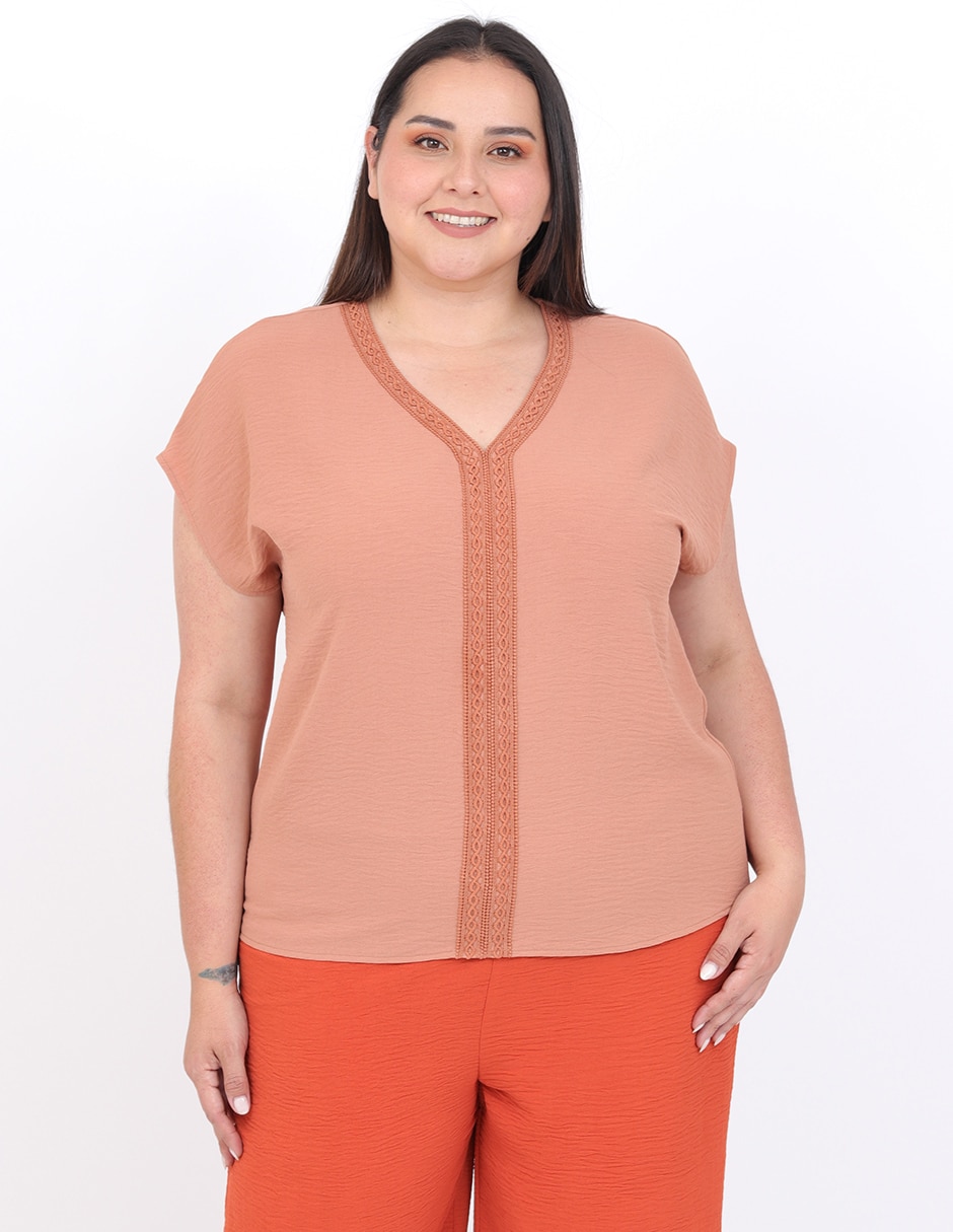 Blusa Cariló manga corta para mujer