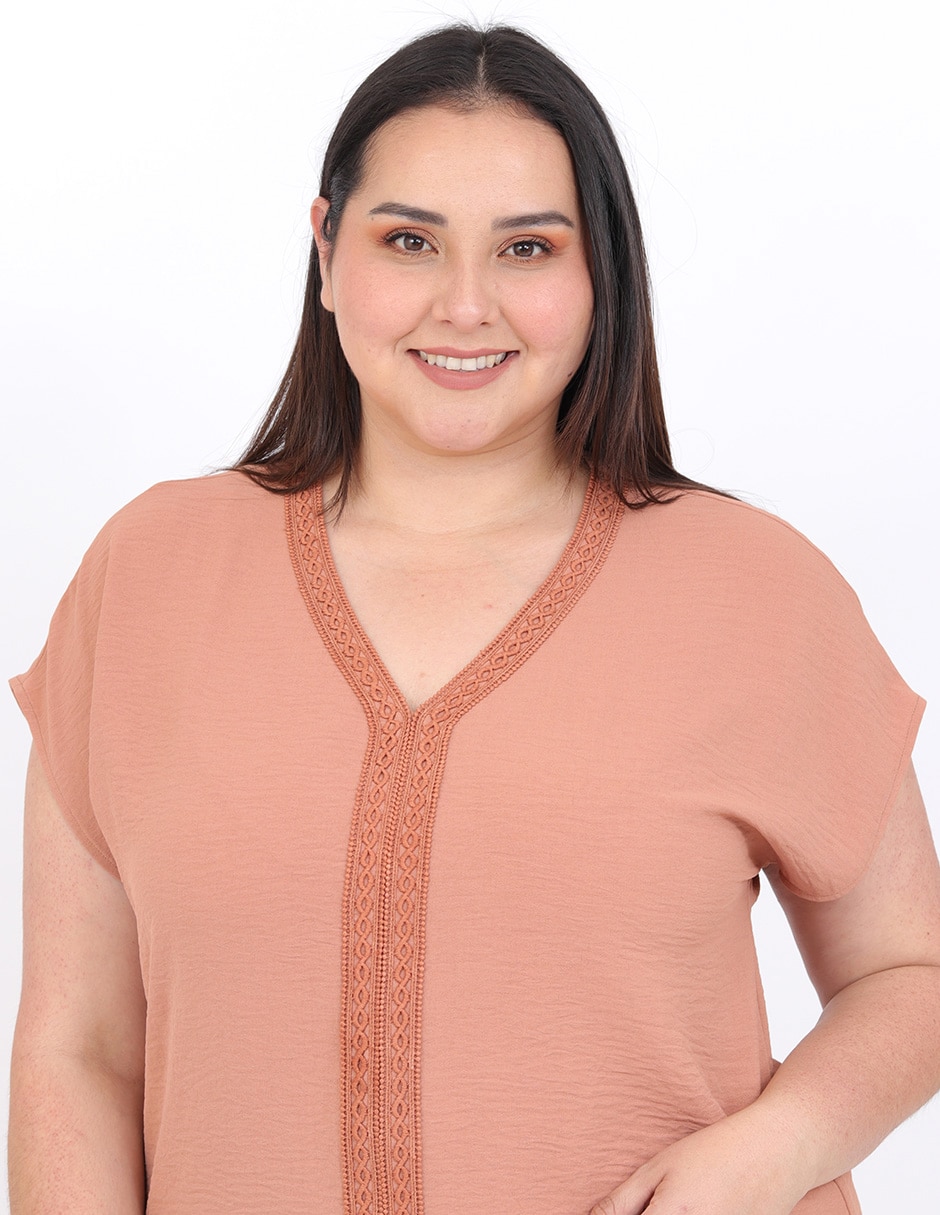 Blusa Cariló manga corta para mujer