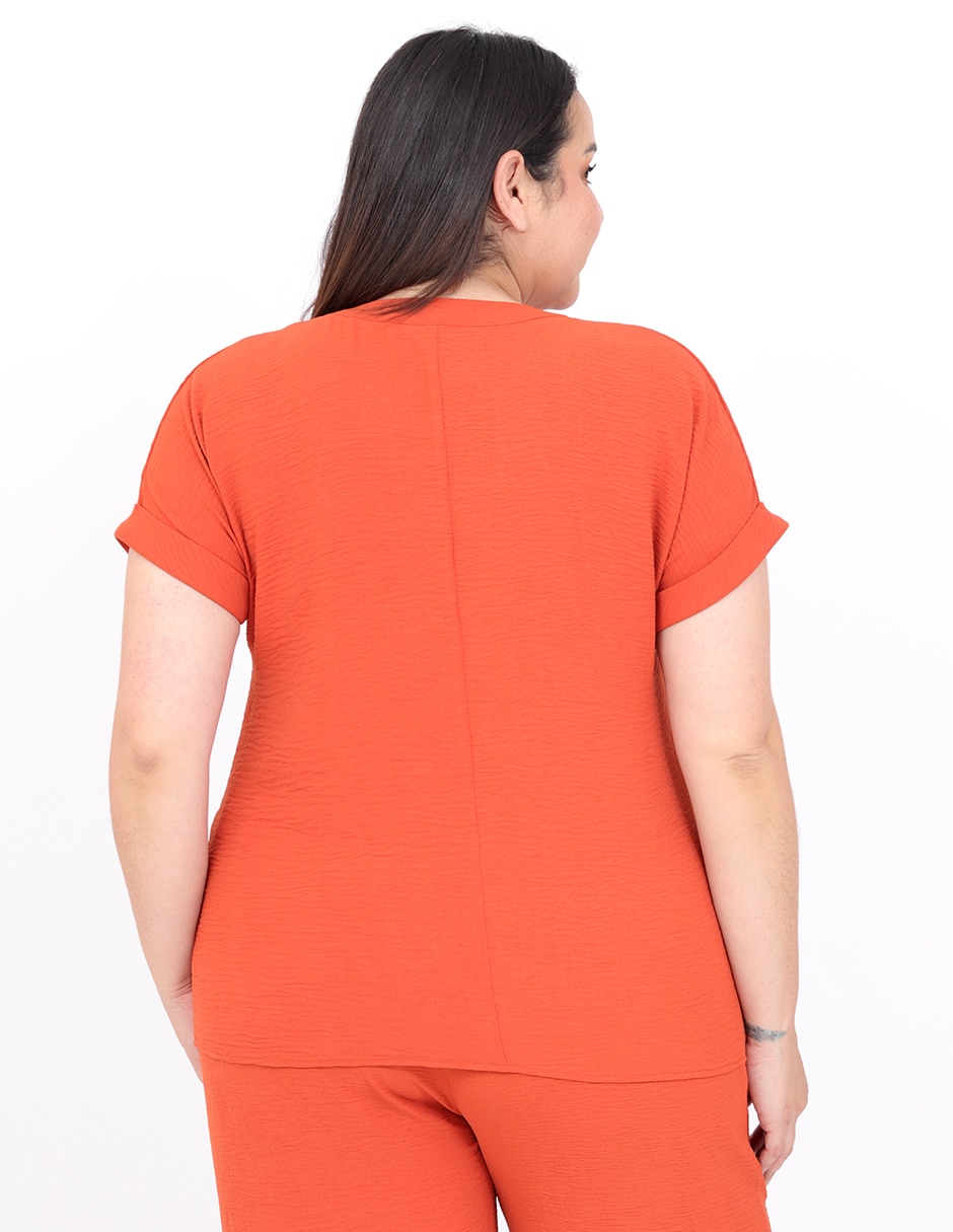 Blusa Cariló manga corta para mujer