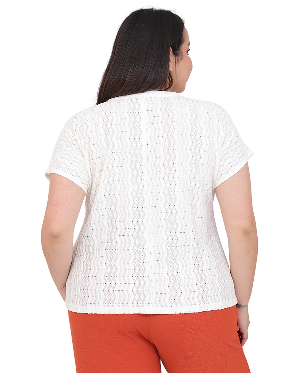 Blusa Cariló manga corta para mujer