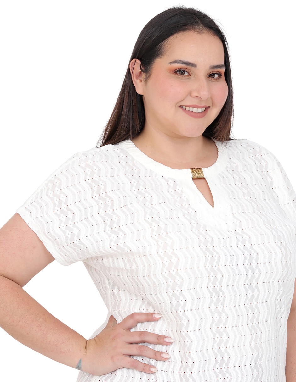 Blusa Cariló manga corta para mujer