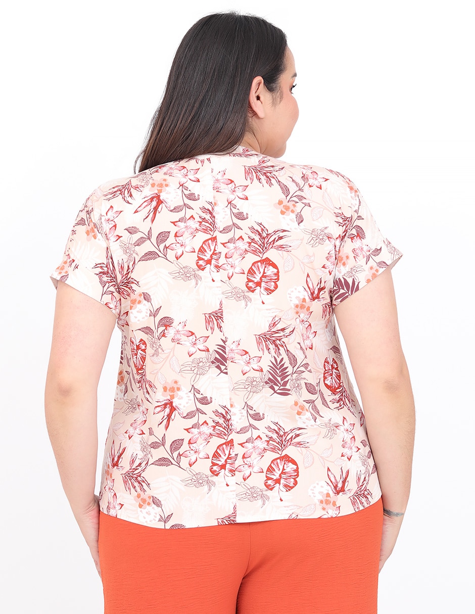 Blusa Cariló manga corta para mujer