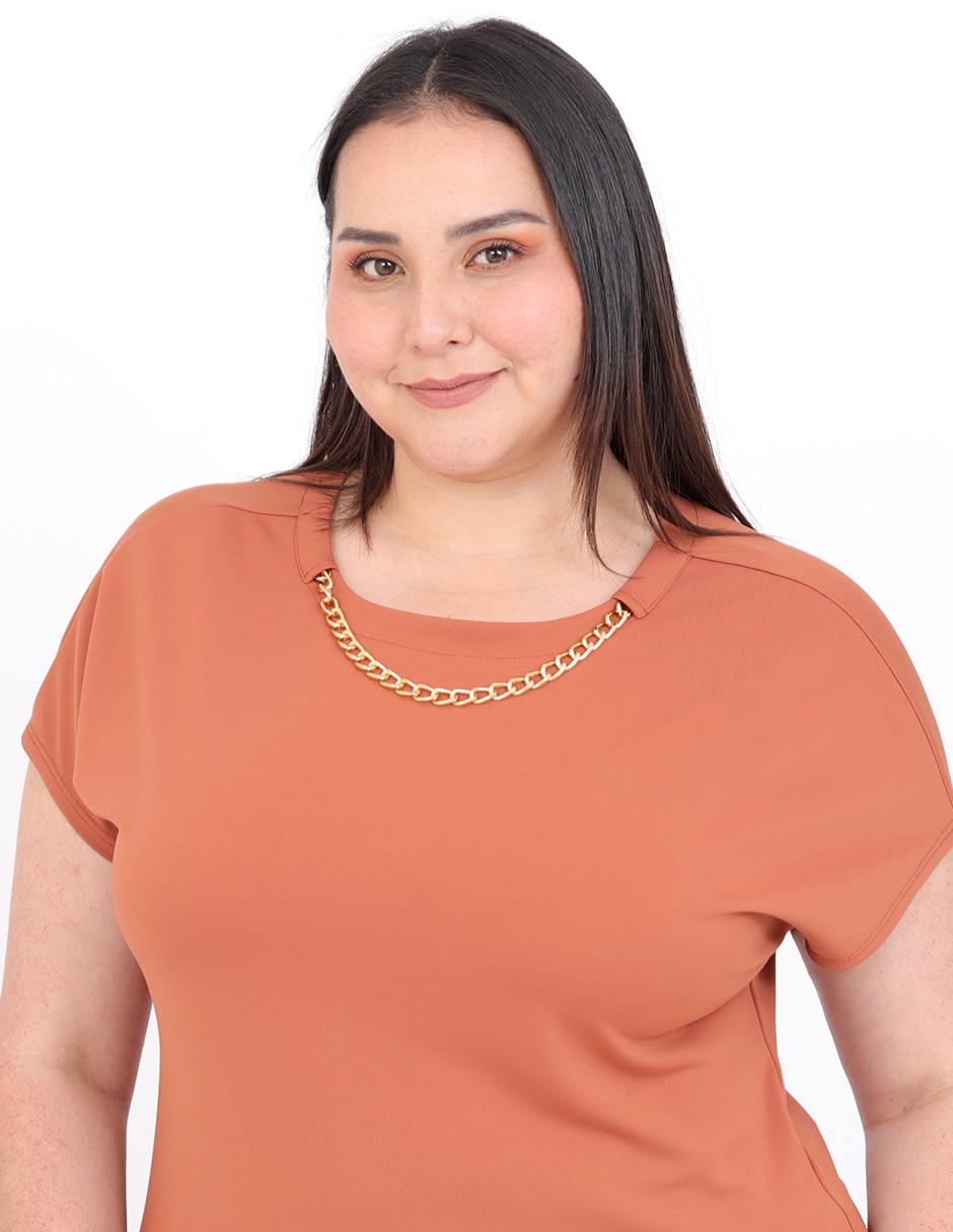 Blusa Cariló manga corta para mujer