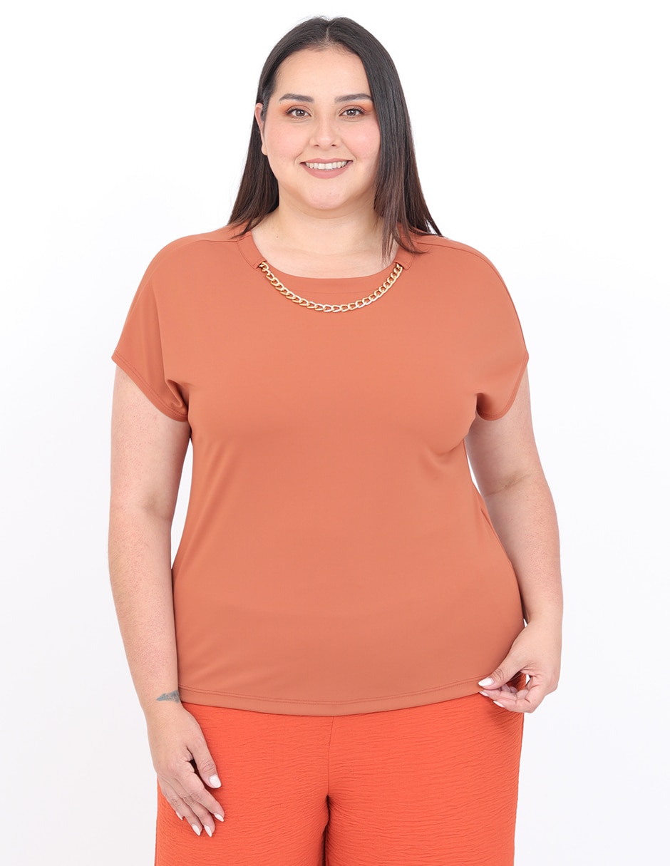 Blusa Cariló manga corta para mujer