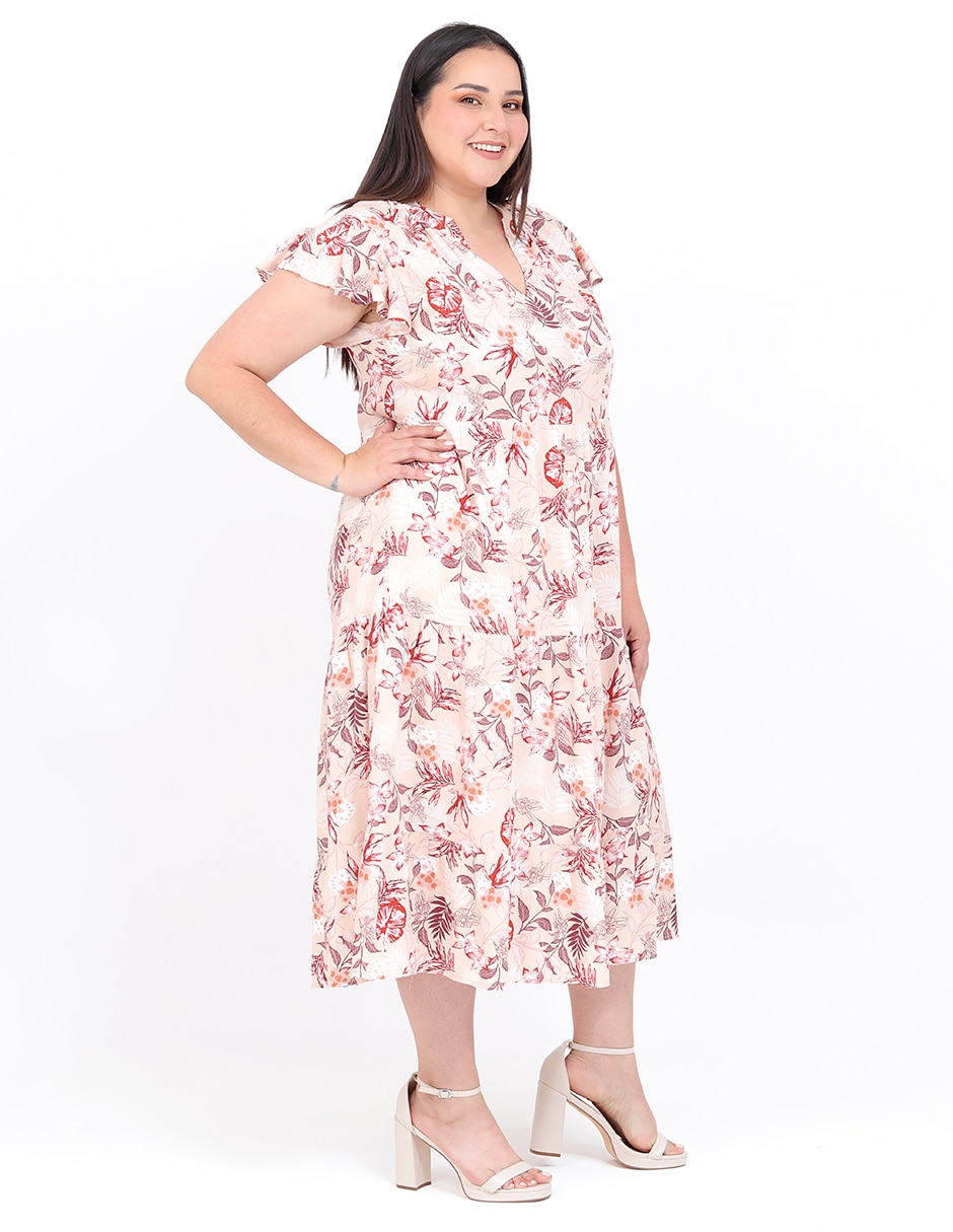 Vestido midi casual crupo puntarena para mujer 2