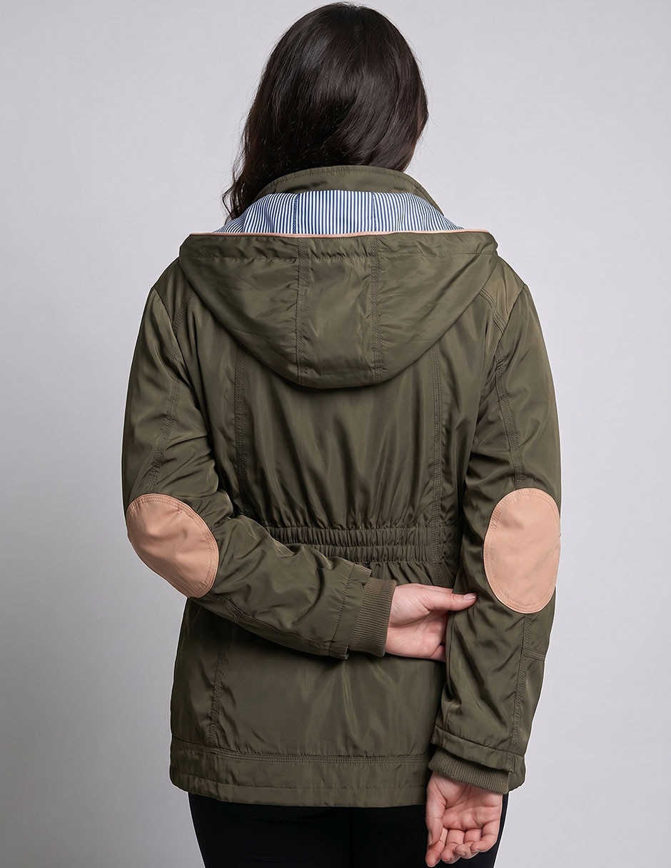 Gabardina No Capucha Y Bolsa Para Mujer 2