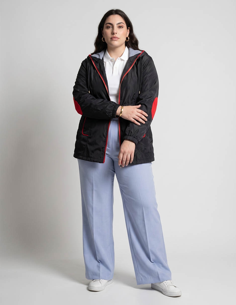 Gabardina No Capucha Y Bolsa Para Mujer 3