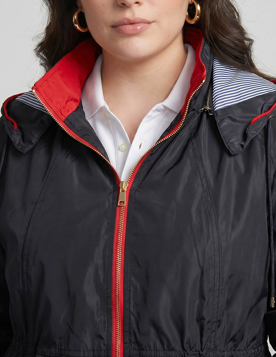 Gabardina No Capucha Y Bolsa Para Mujer 4
