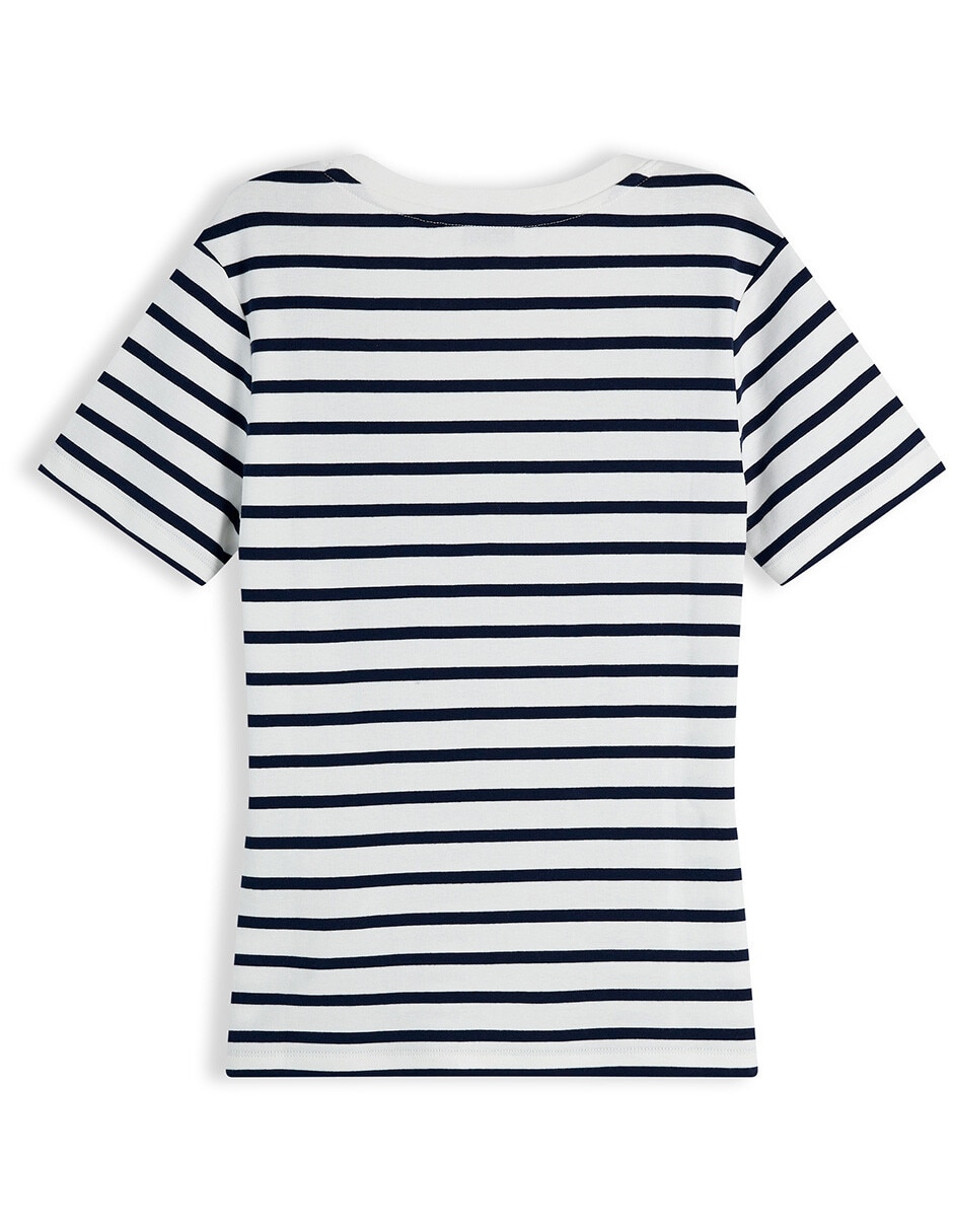 Playera manga corta cuello redondo para mujer 2
