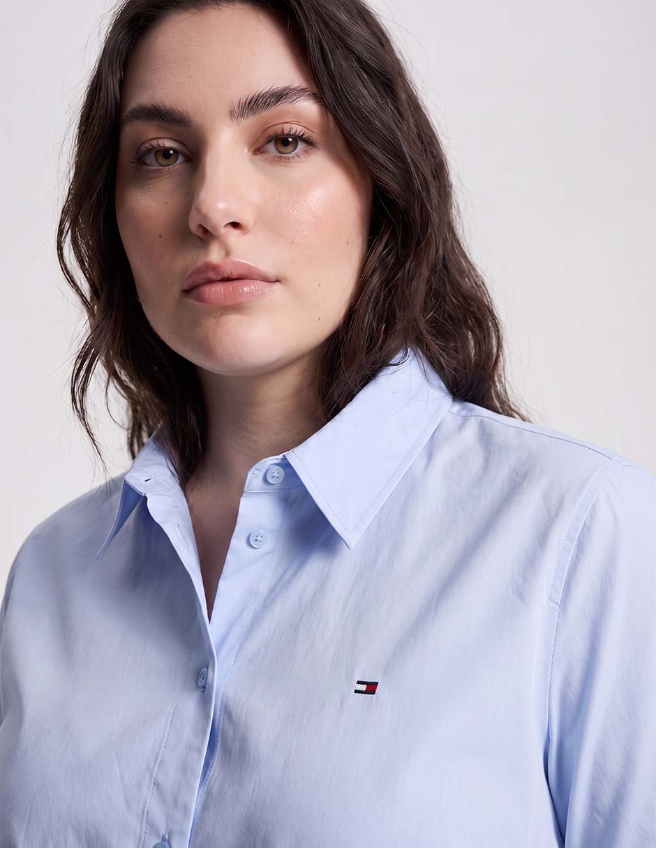 Blusa tommy plus manga larga para mujer