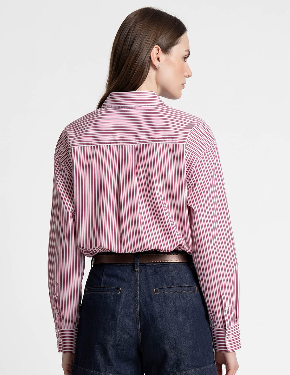 Blusa tommy plus manga larga para mujer