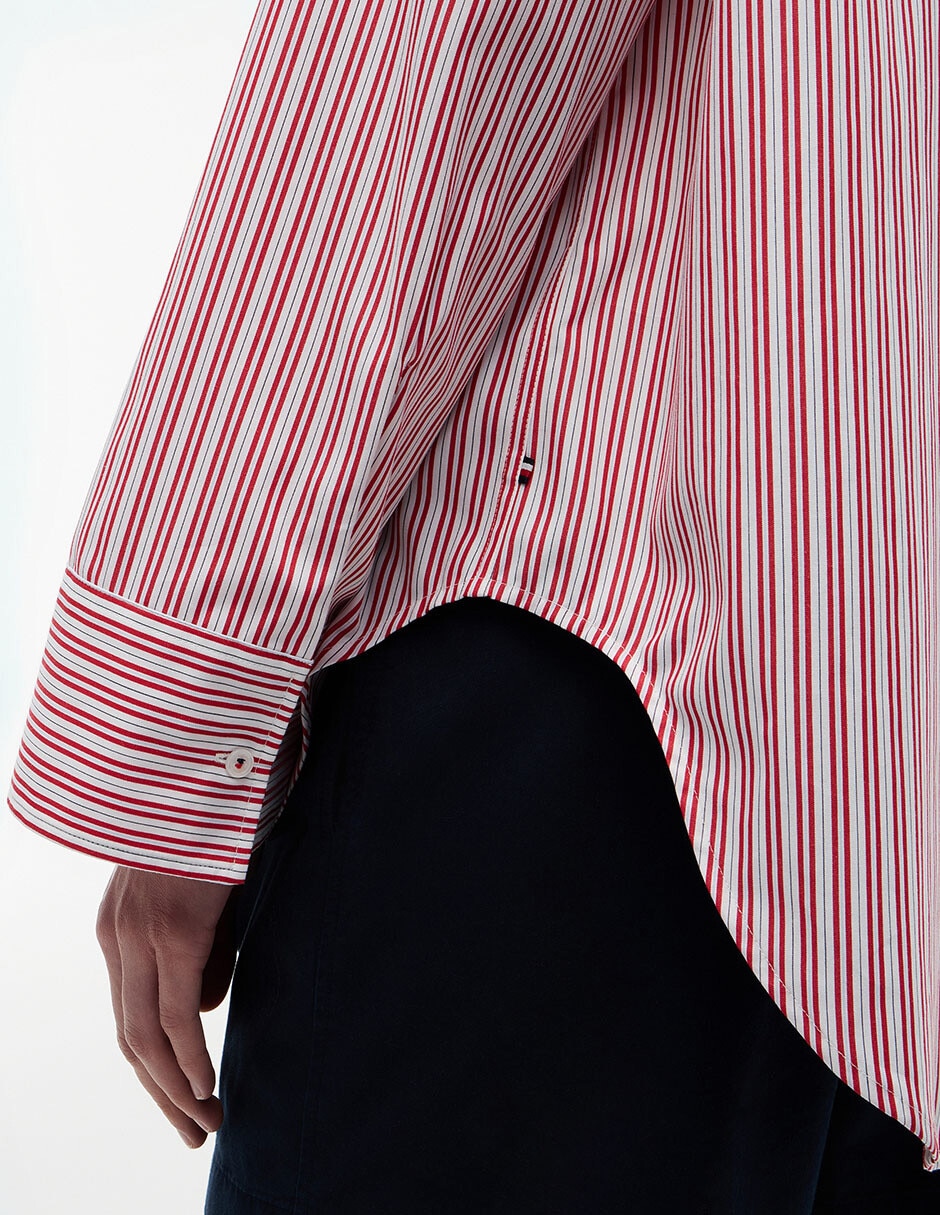 Blusa tommy plus manga larga para mujer