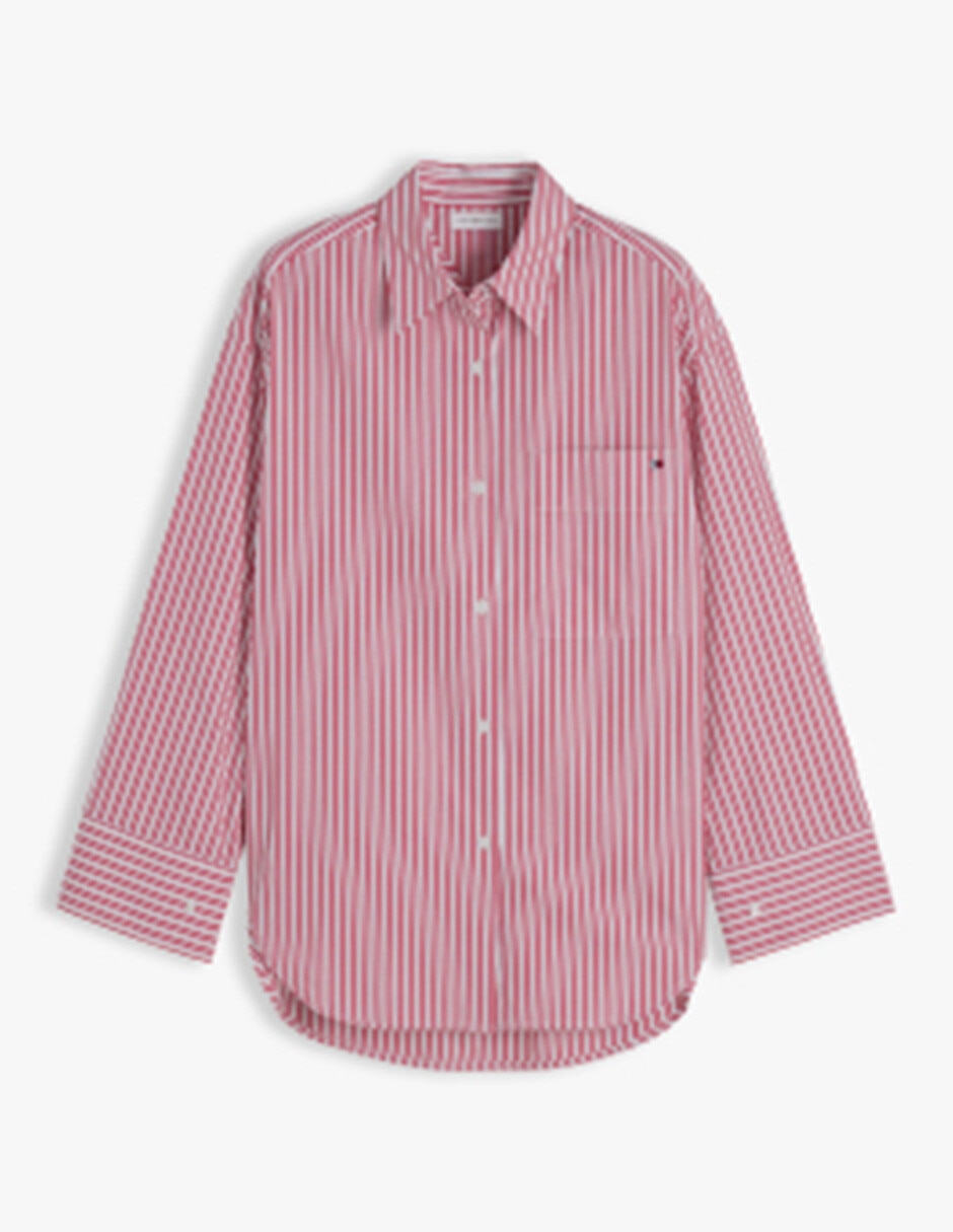 Blusa tommy plus manga larga para mujer