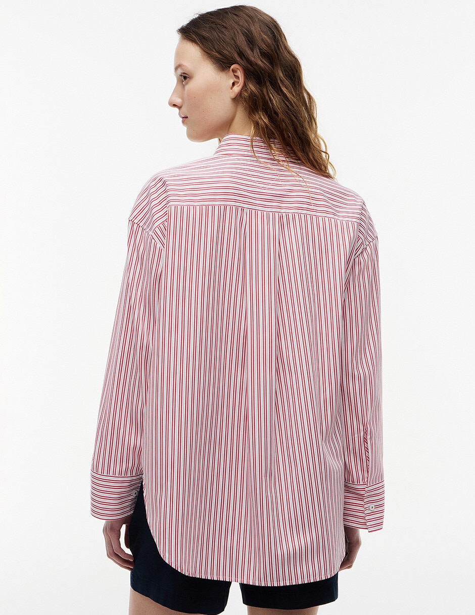 Blusa tommy plus manga larga para mujer