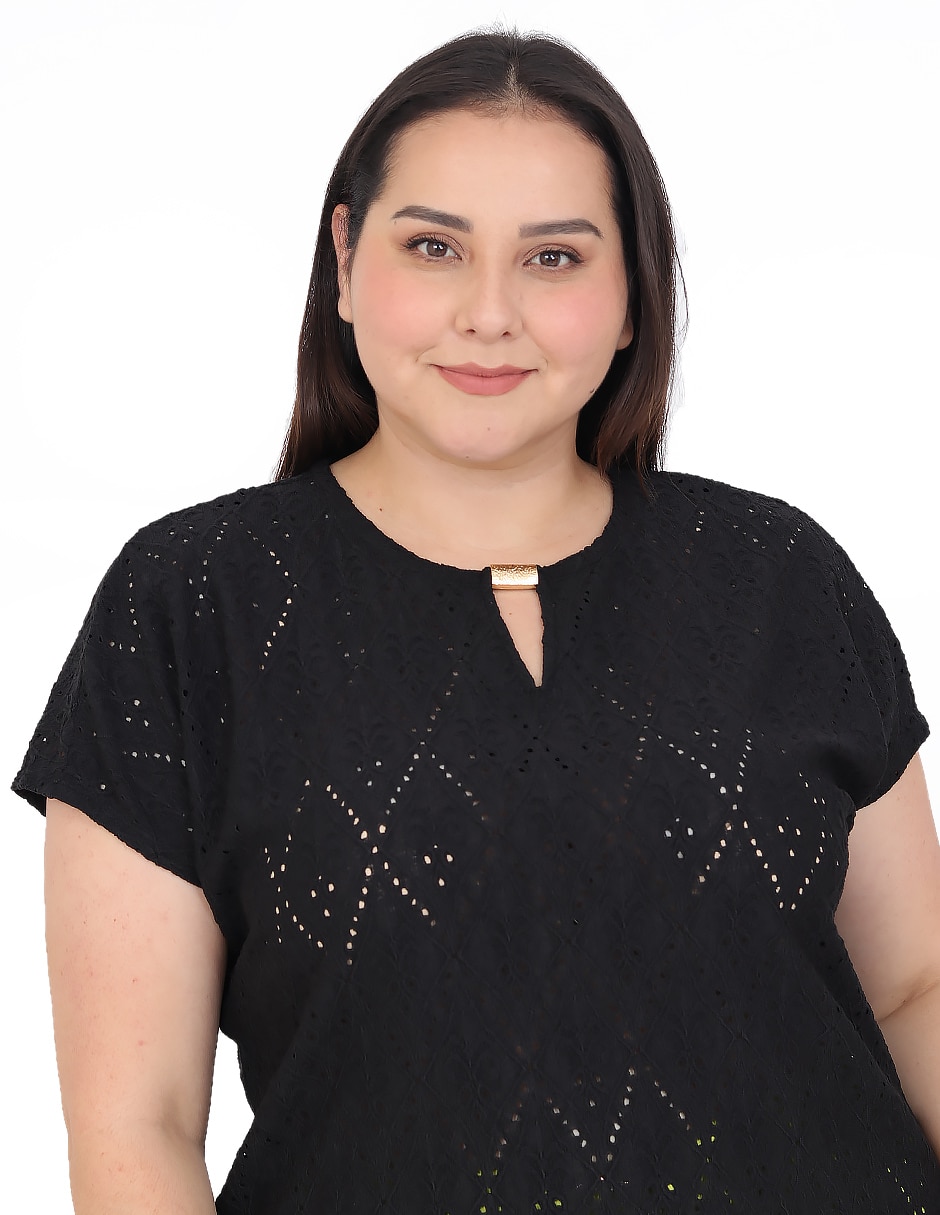 Blusa Cariló manga corta para mujer 2