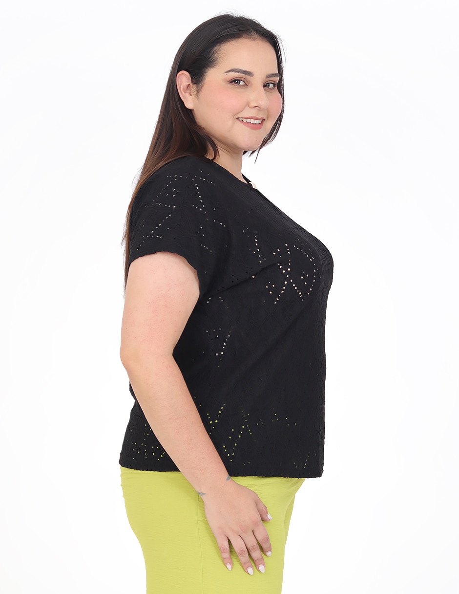 Blusa Cariló manga corta para mujer 4