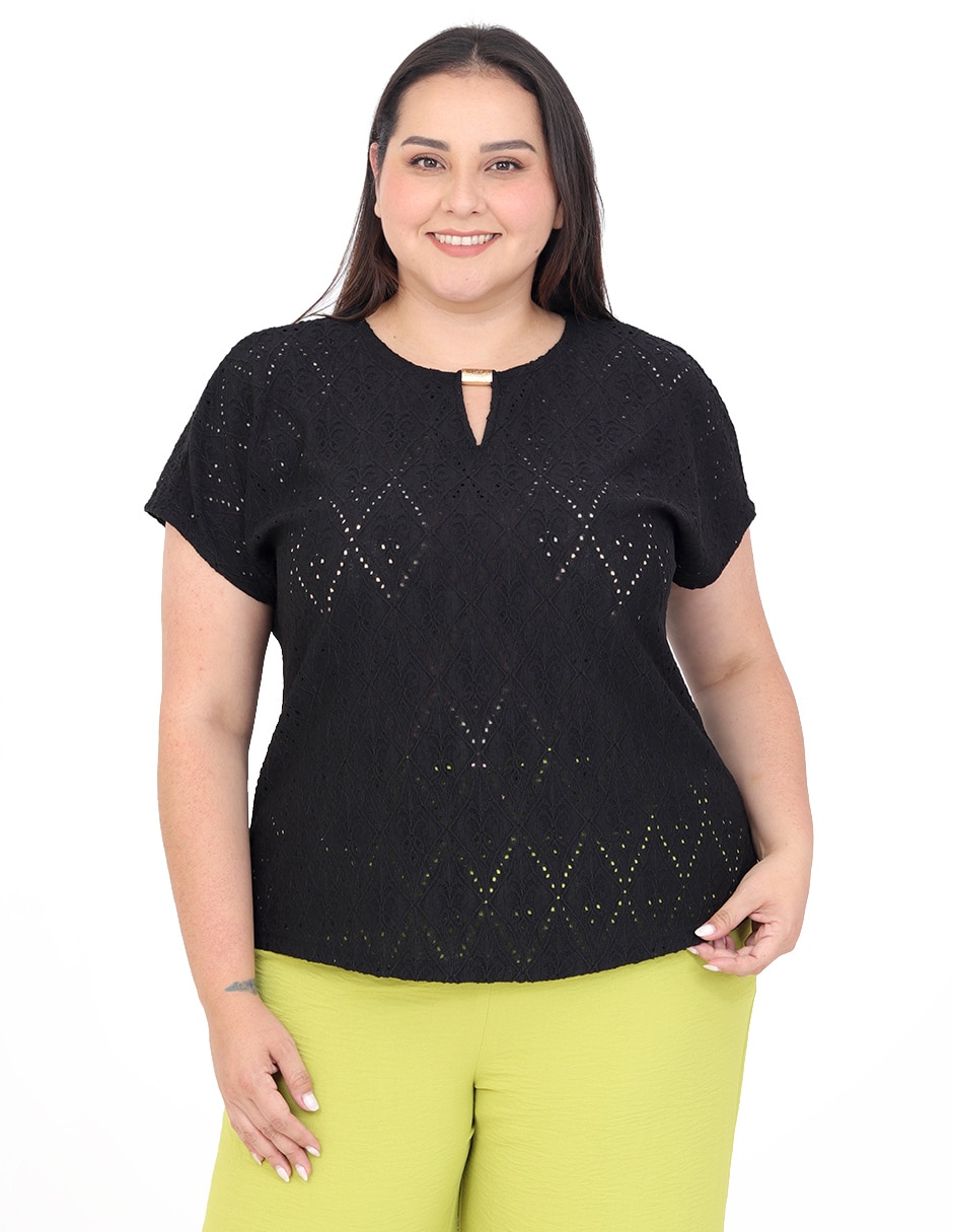 Blusa Cariló manga corta para mujer