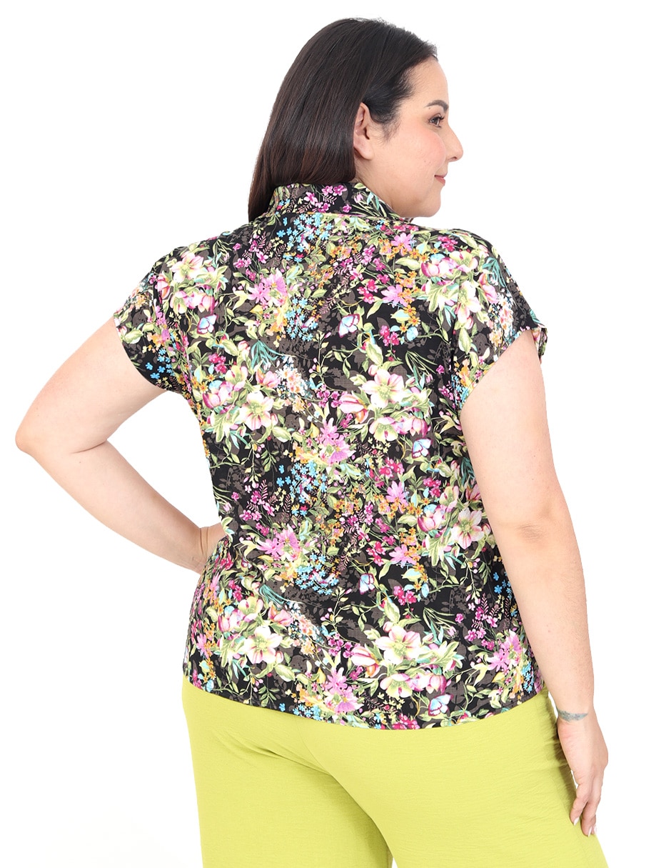 Blusa Cariló manga corta para mujer 4