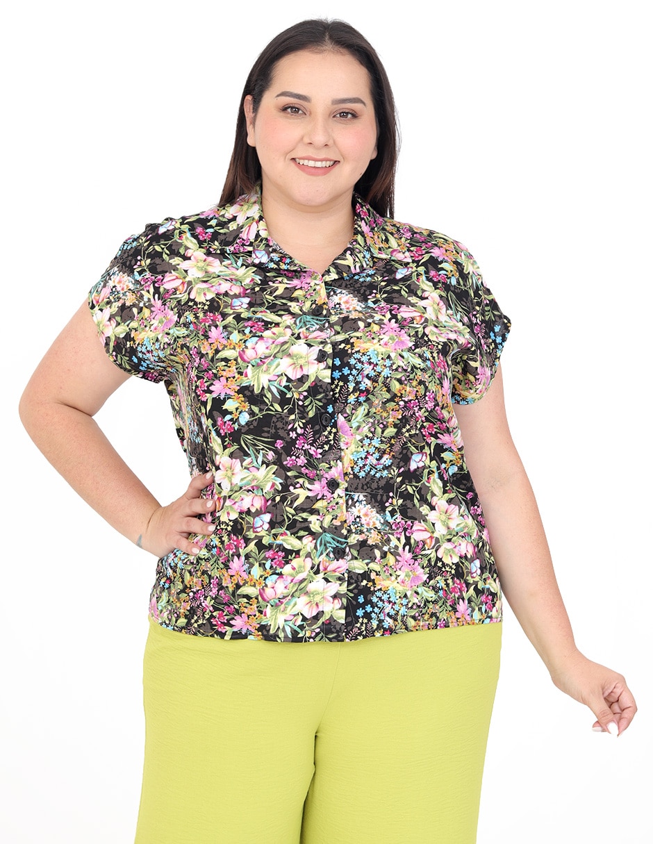 Blusa Cariló manga corta para mujer