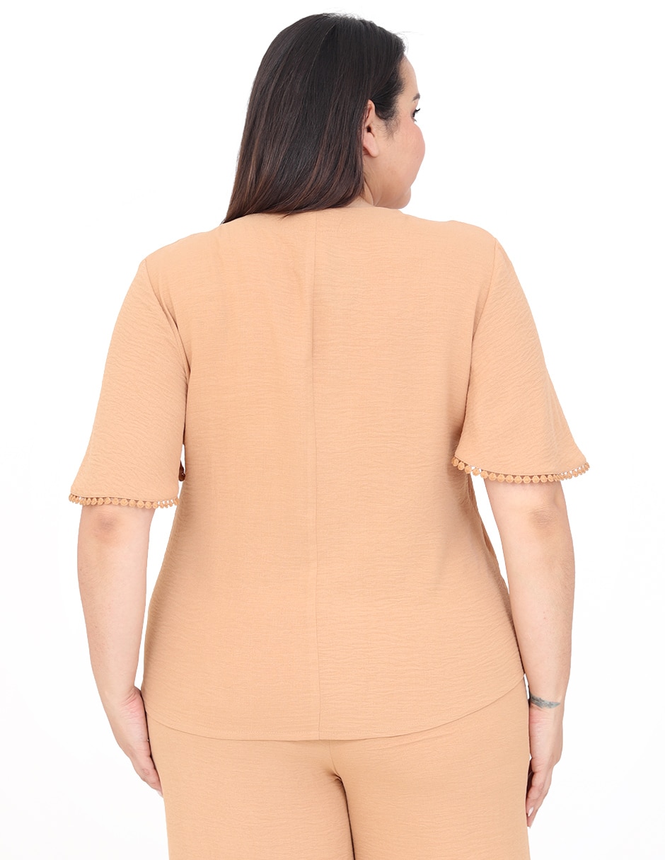 Blusa manga corta para mujer
