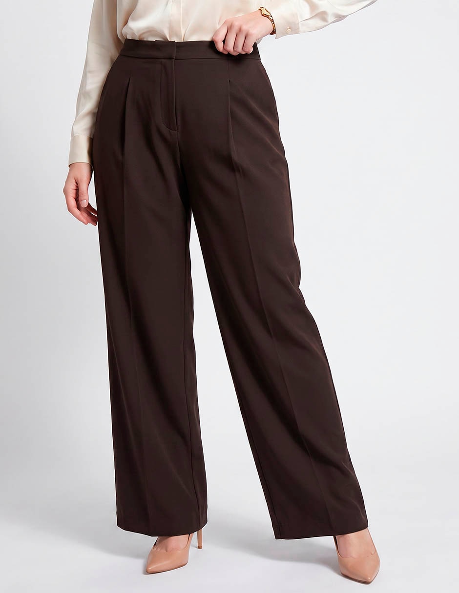 Pantalón regular ivonne plus amplio para mujer