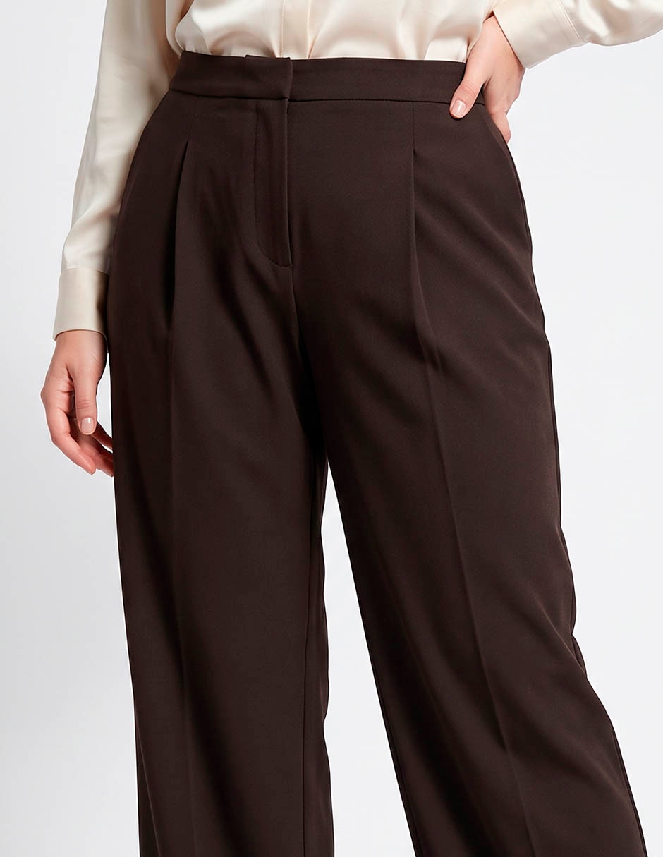 Pantalón regular ivonne plus amplio para mujer