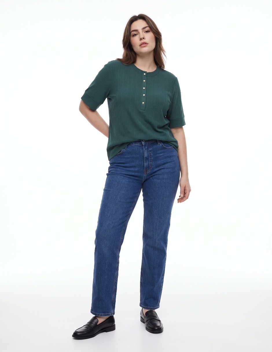 Blusa manga al codo para mujer 2