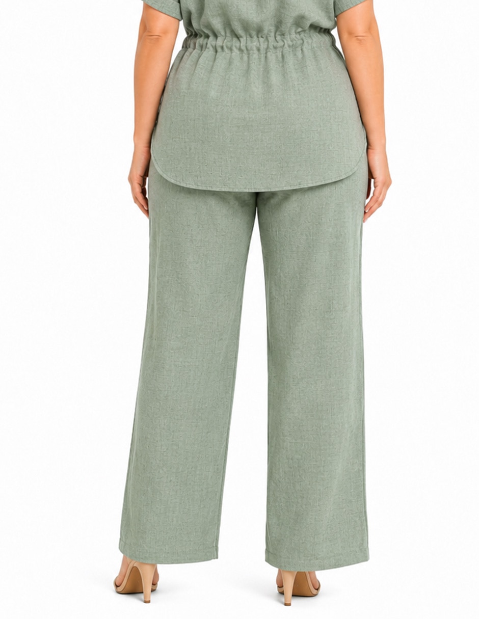 Pantalón relaxed otoño amplio para mujer 5
