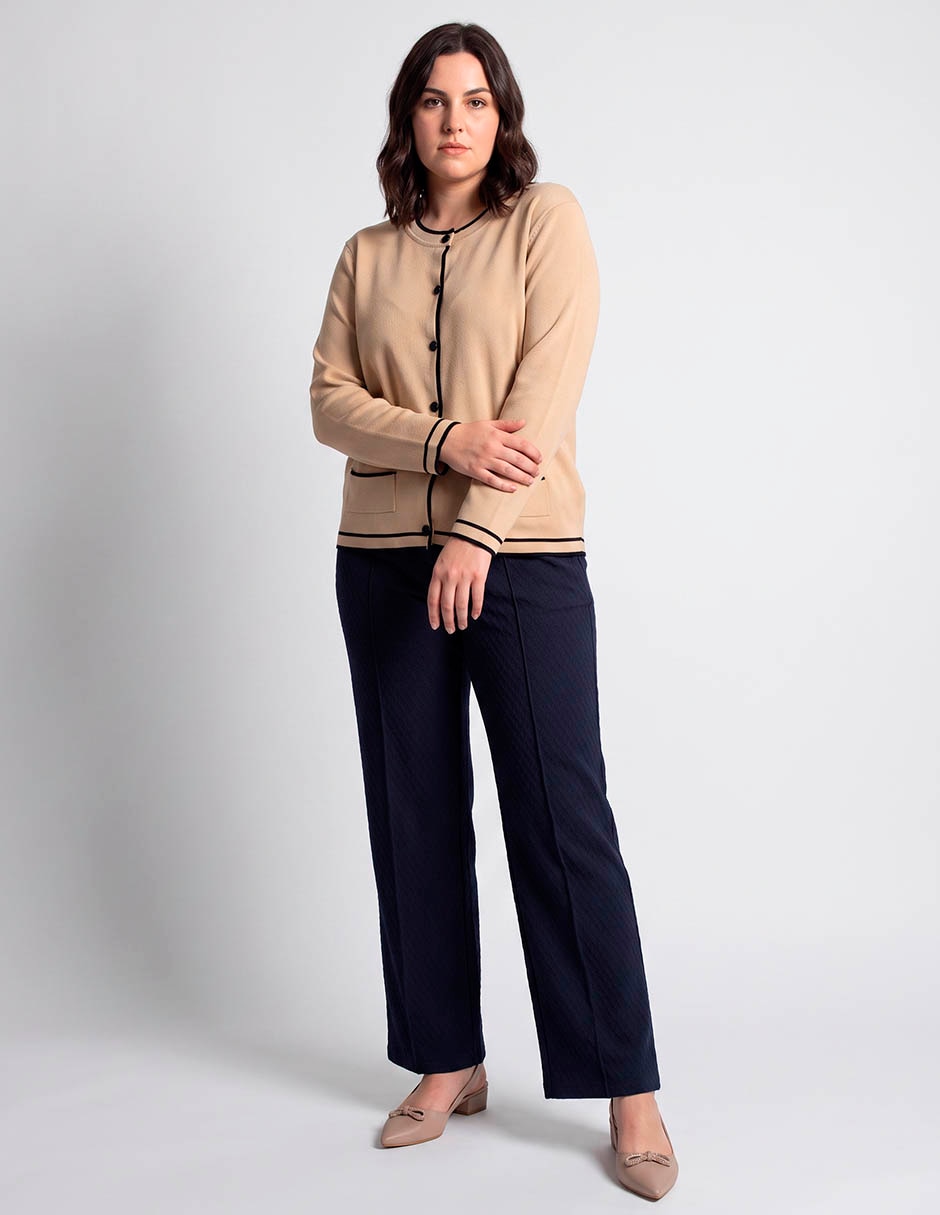 Suéter lieb plus cuello redondo para mujer