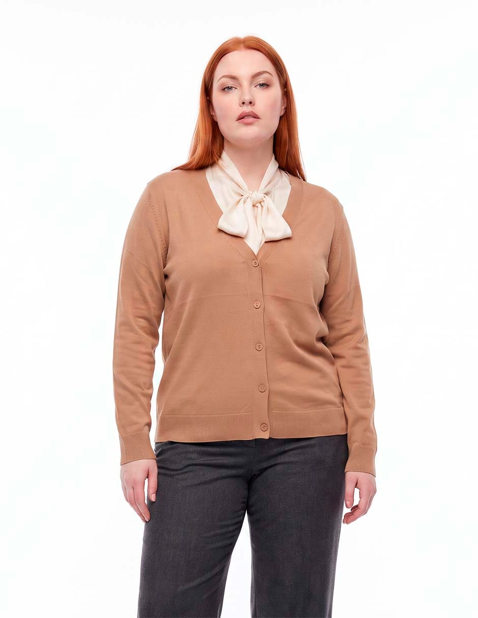 Suéter cuello v para mujer