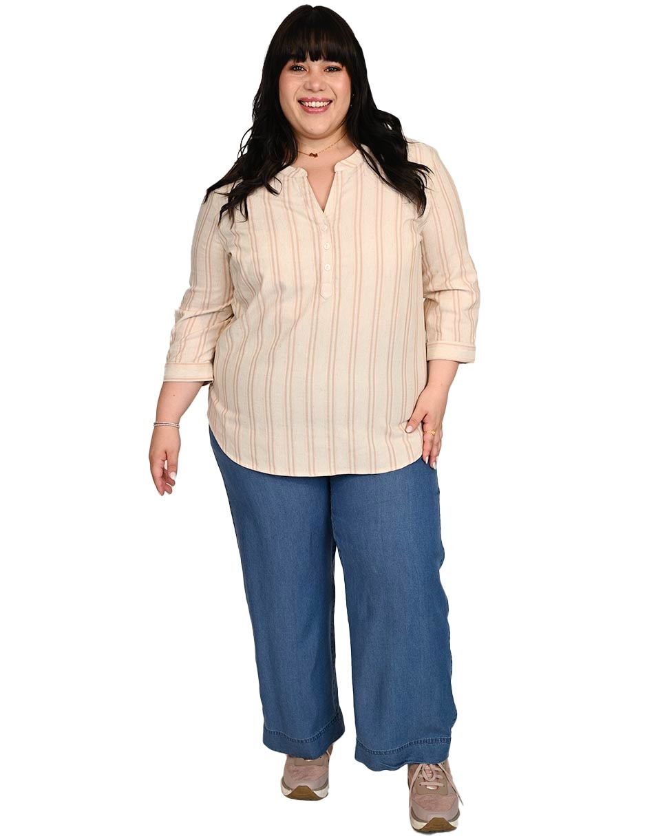 Blusa izamar manga 3/4 para mujer 2