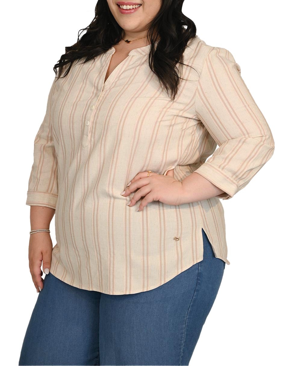 Blusa izamar manga 3/4 para mujer 4