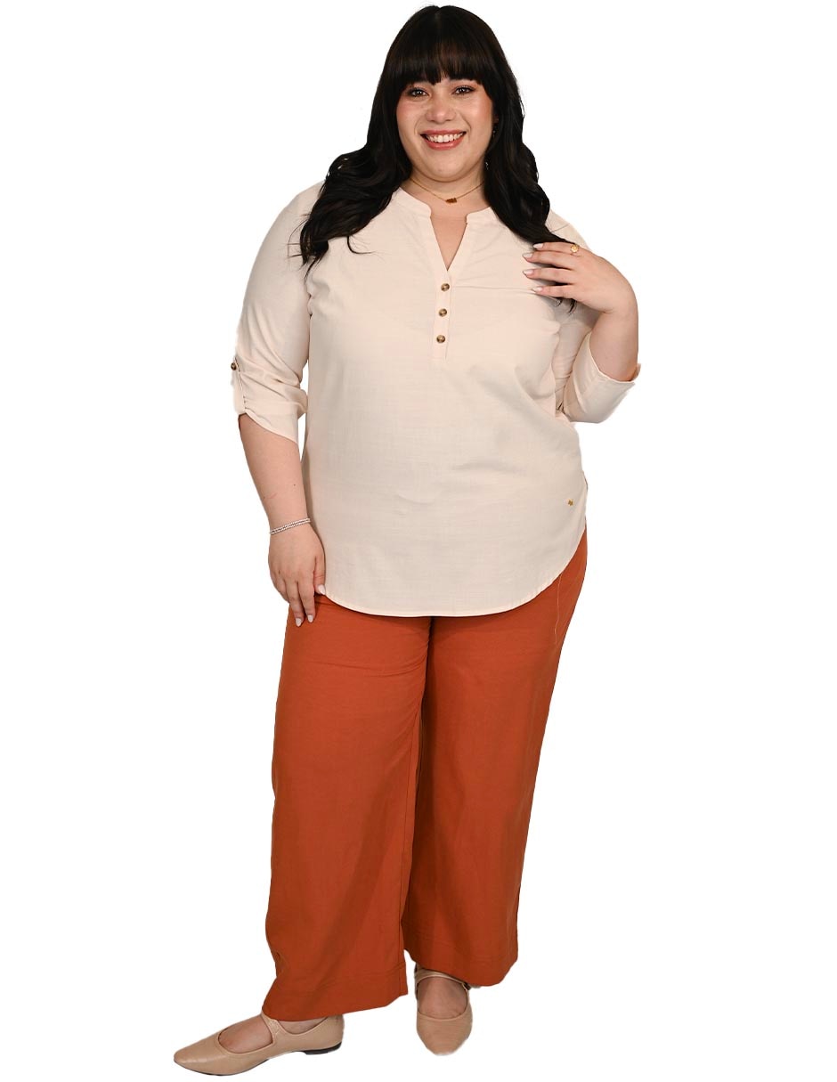 Blusa ivy manga 3/4 para mujer 2