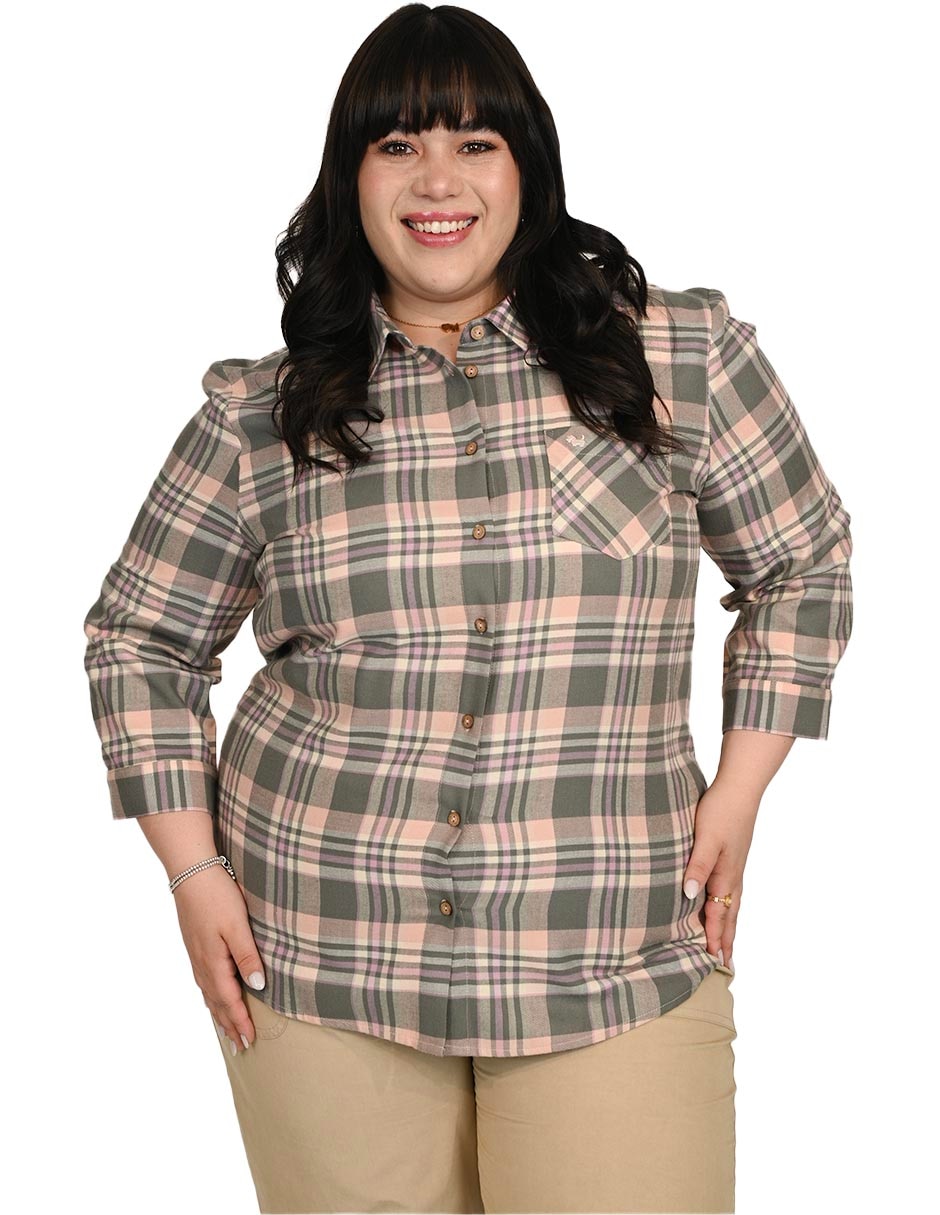 Blusa ferrioni barrow manga 3/4 para mujer