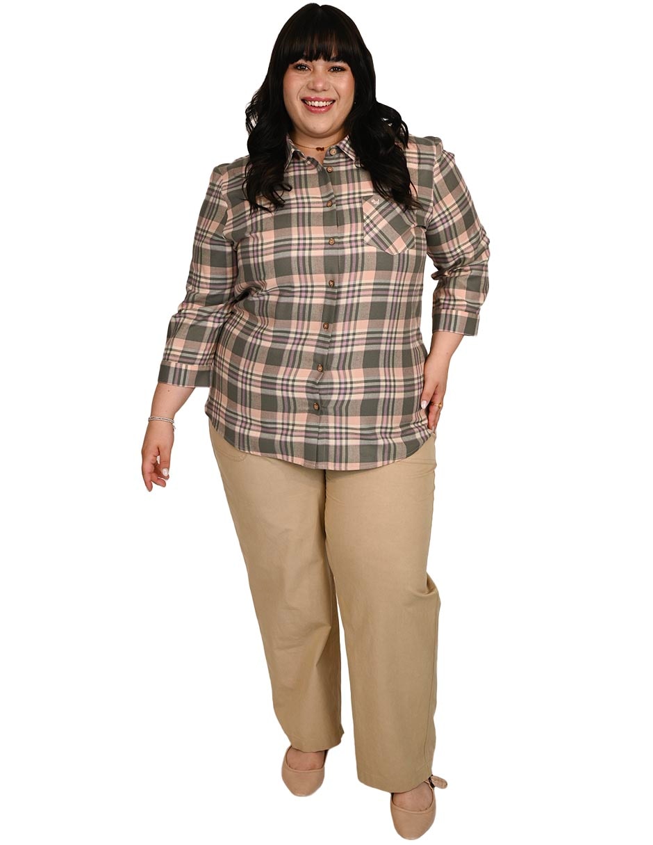 Blusa ferrioni barrow manga 3/4 para mujer