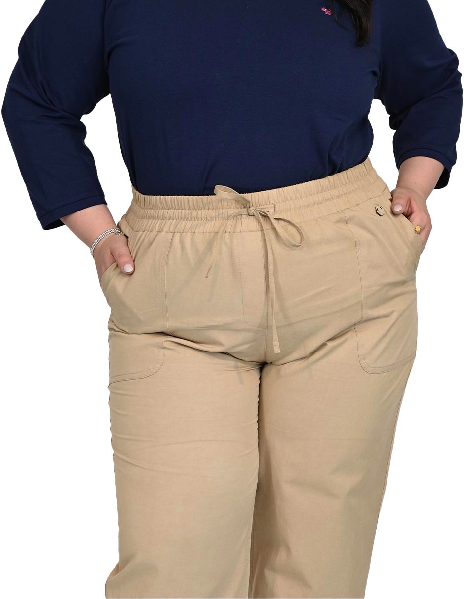 Pantalón regular amplio para mujer 2