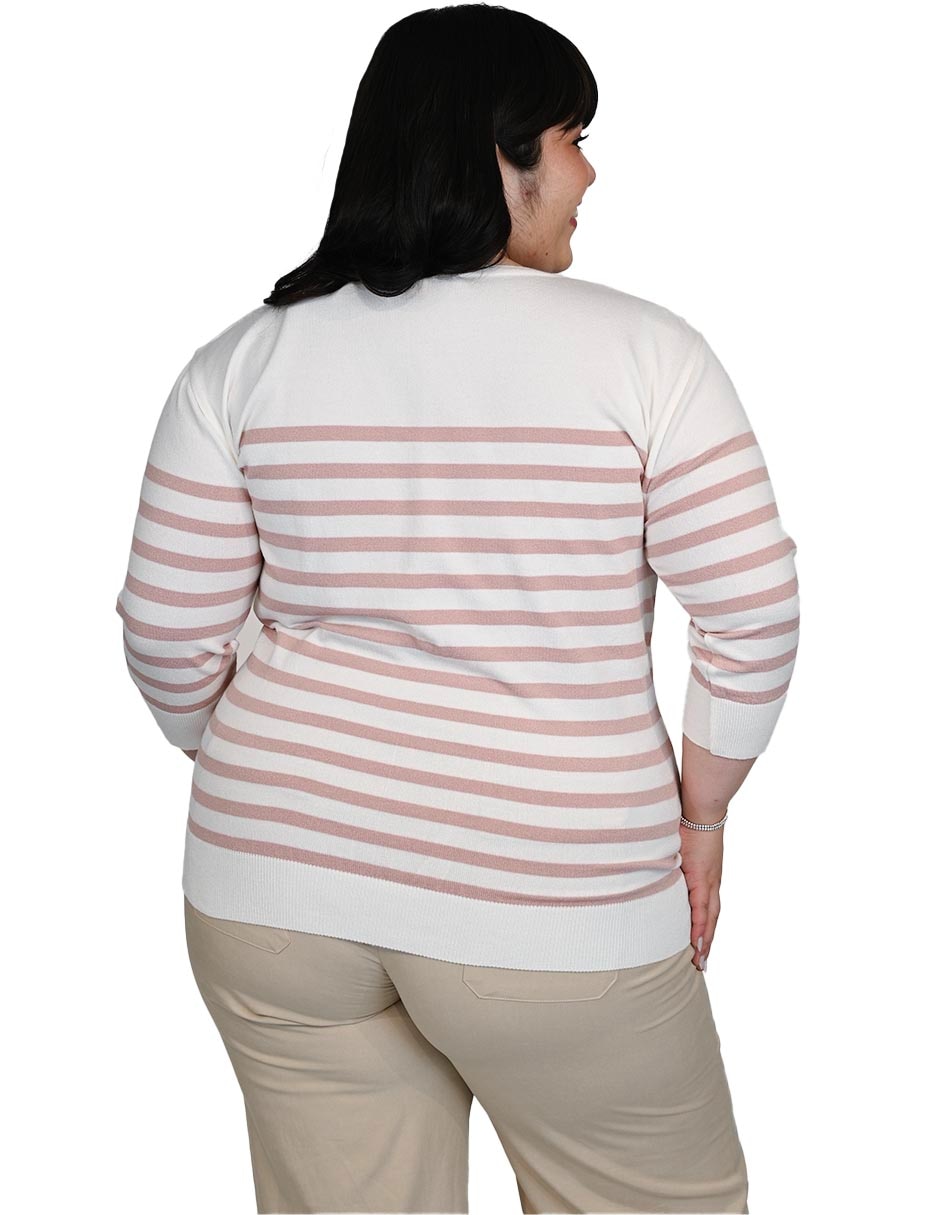 Suéter cuello redondo para mujer 4