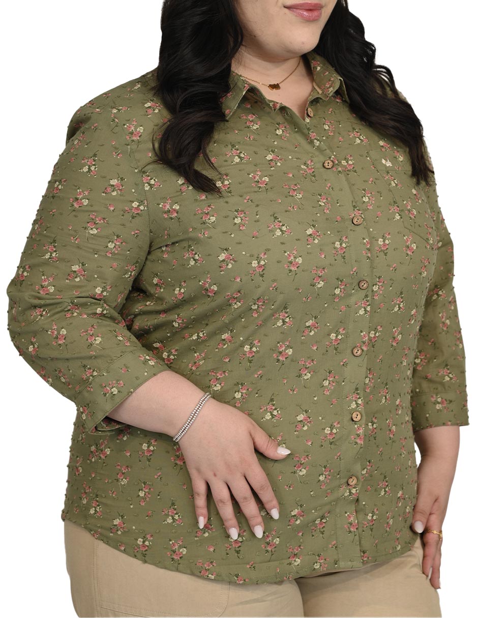 Blusa tainy manga 3/4 para mujer 4