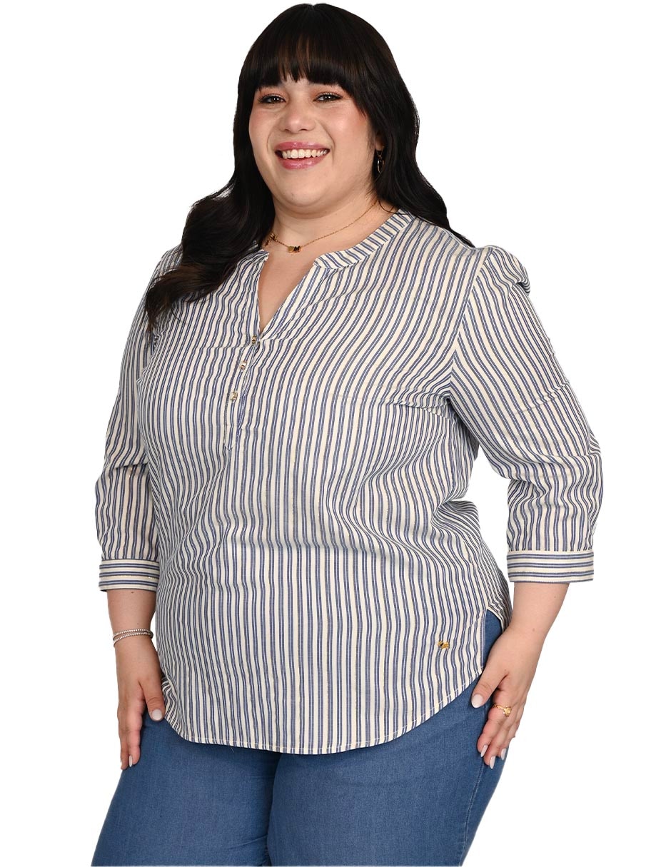 Blusa nilda manga 3/4 para mujer
