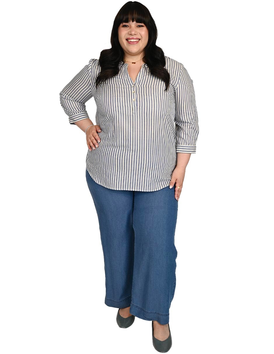 Blusa nilda manga 3/4 para mujer 2