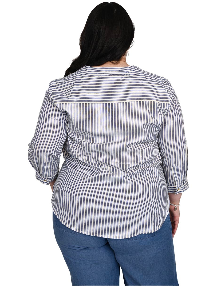 Blusa nilda manga 3/4 para mujer 4