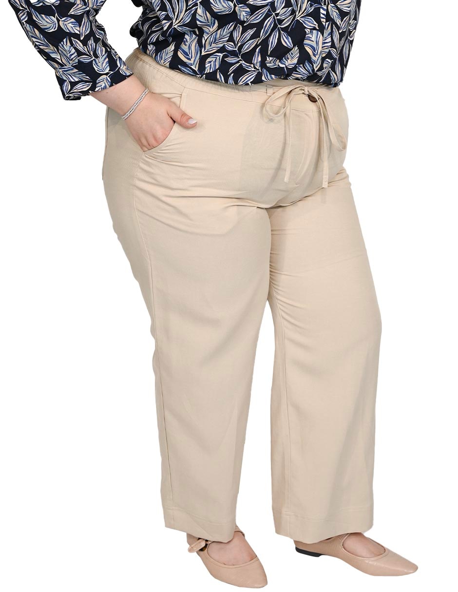 Pantalón regular amplio para mujer 3