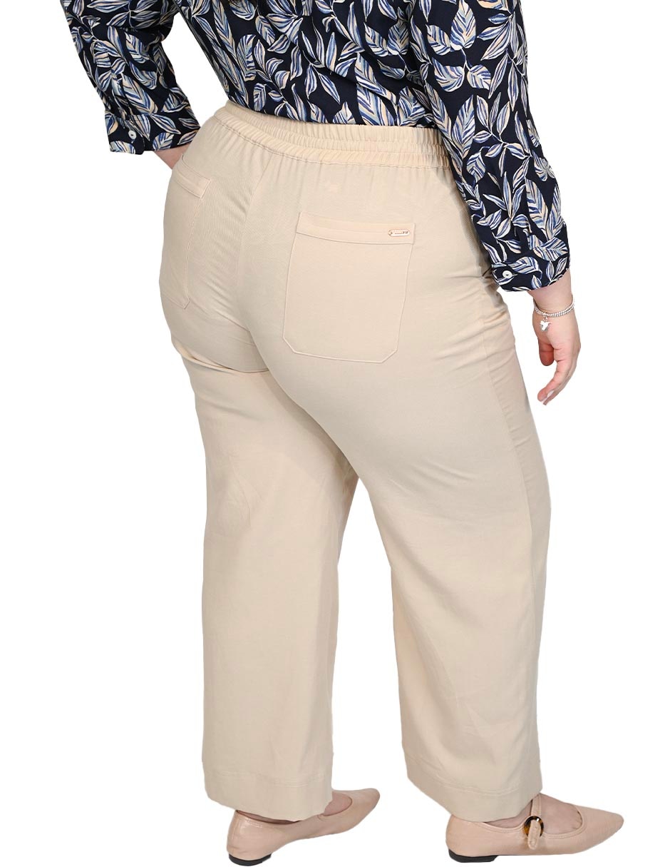 Pantalón regular amplio para mujer 4