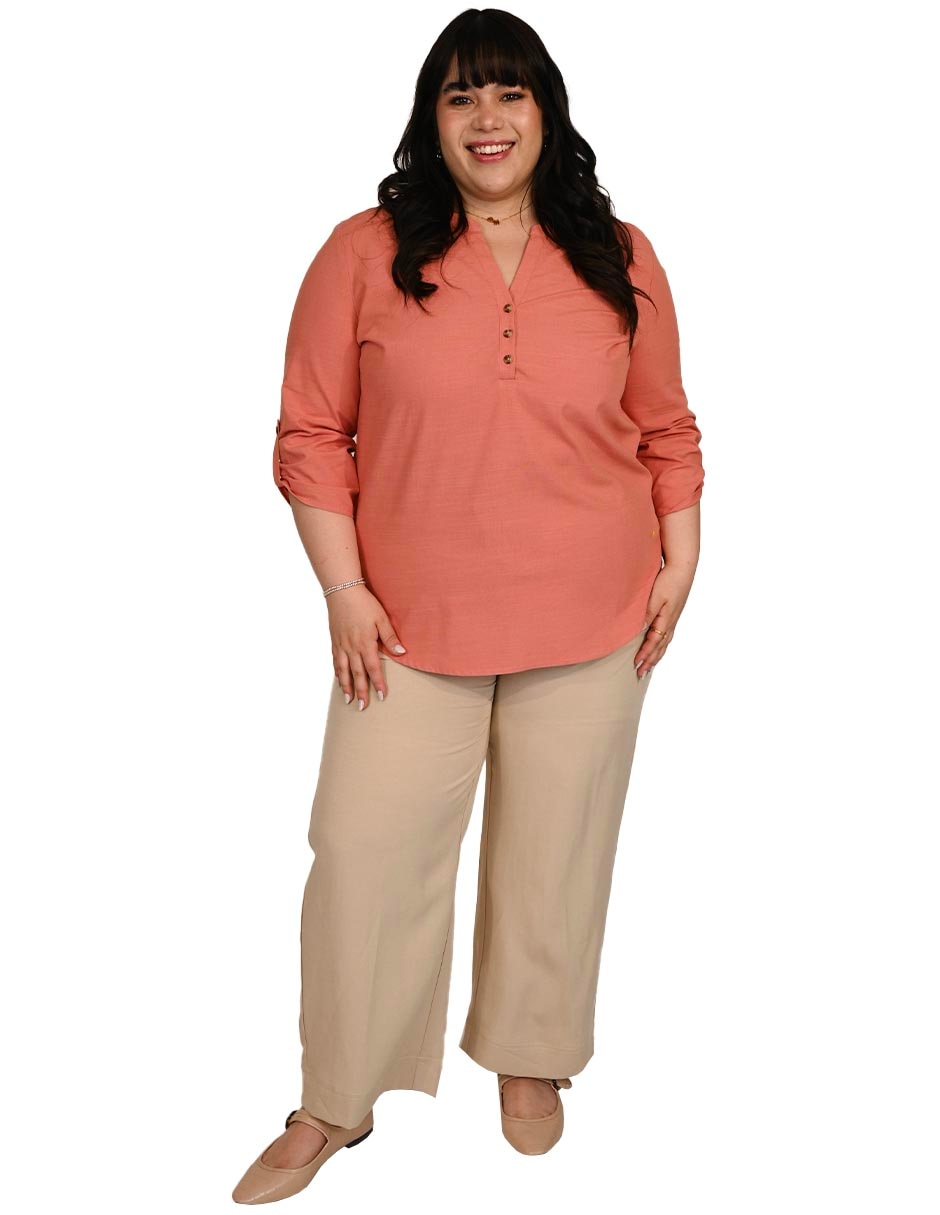 Blusa ivy manga 3/4 para mujer 4