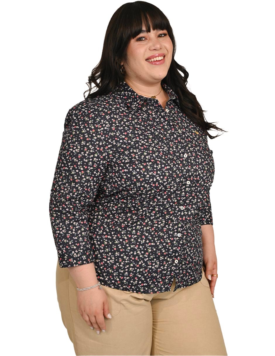 Blusa alina manga 3/4 para mujer Blusa alina manga 3/4 para mujer