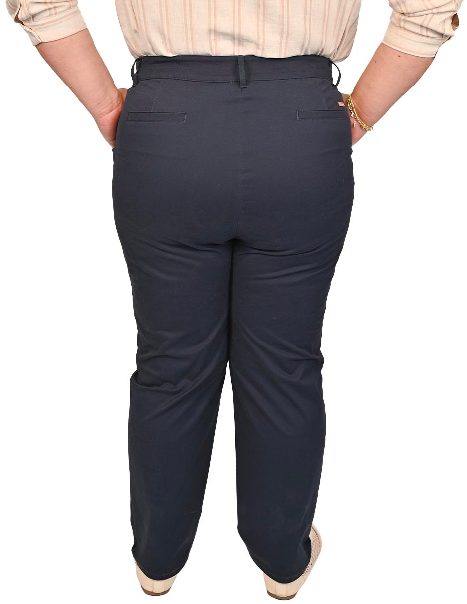 Pantalón regular amplio para mujer 4