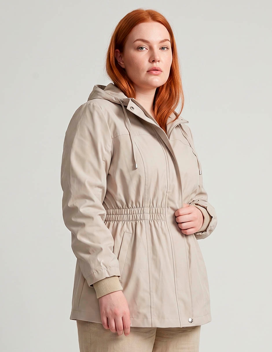 Chamarra parka impermeable para mujer