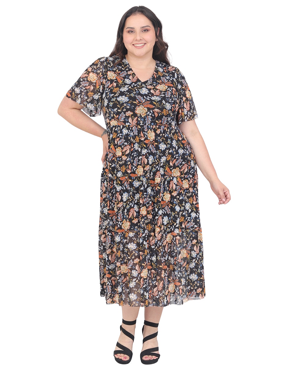 Vestido midi formal grupo aranda para mujer