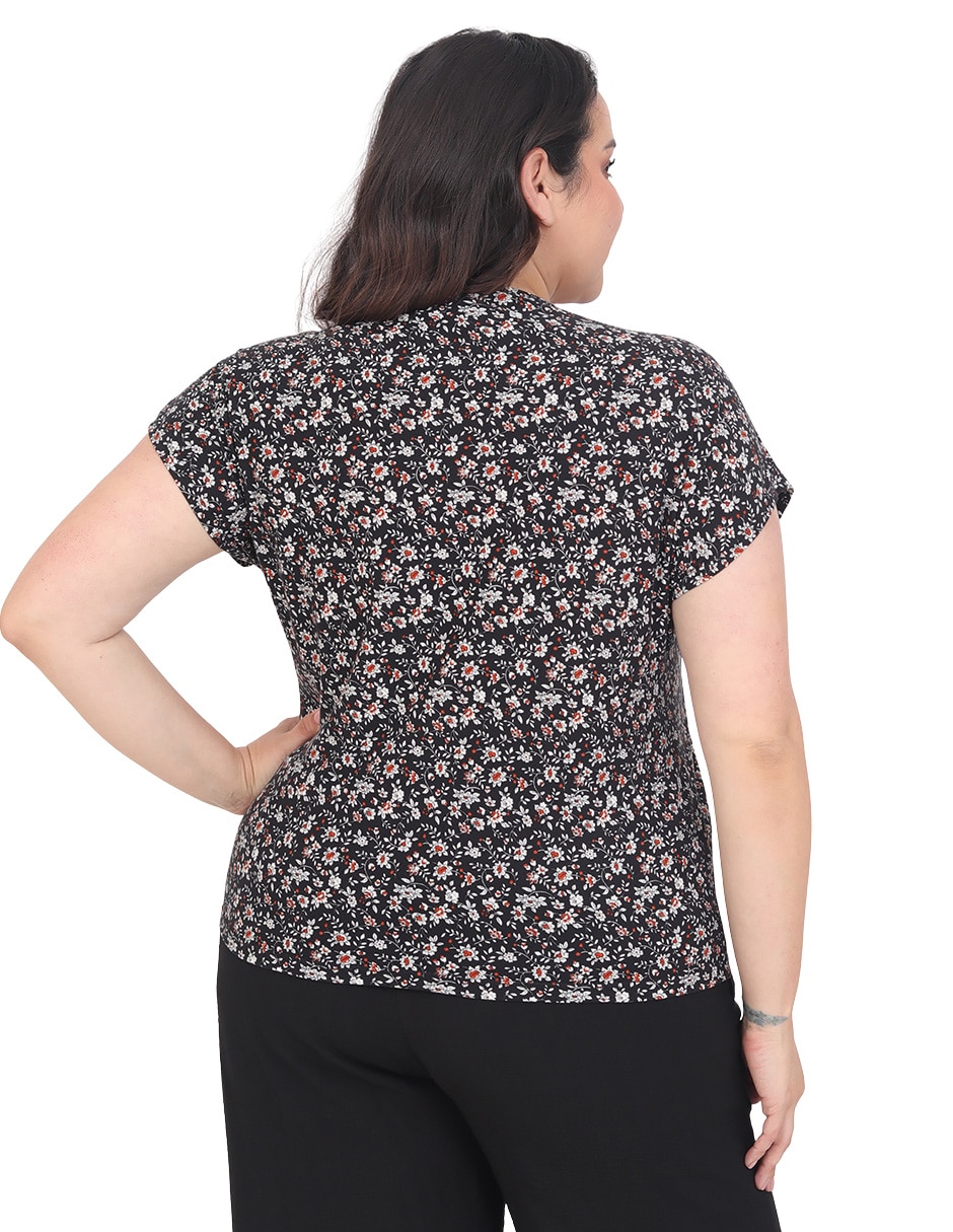 Blusa manga corta para mujer 4