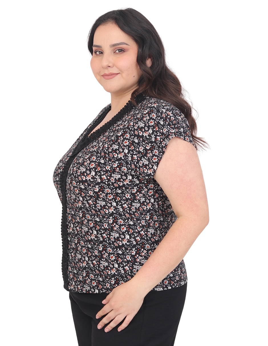 Blusa manga corta para mujer 6